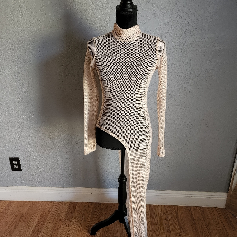 RICKI BRAZIL MESH ASYMMETRICAL TOP